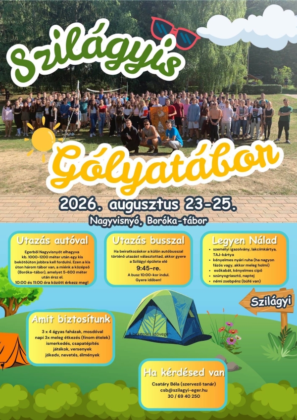 Hamarosan kezdődik a gólyatábor