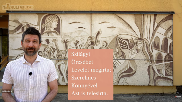 A névadónkról szóló vers videófelvétele készült nálunk