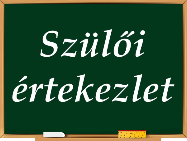 Tanévnyitó szülői értekezlet