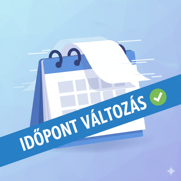 Időpontváltozások!!!